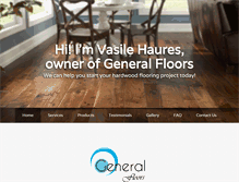 Tablet Screenshot of generalfloors.com